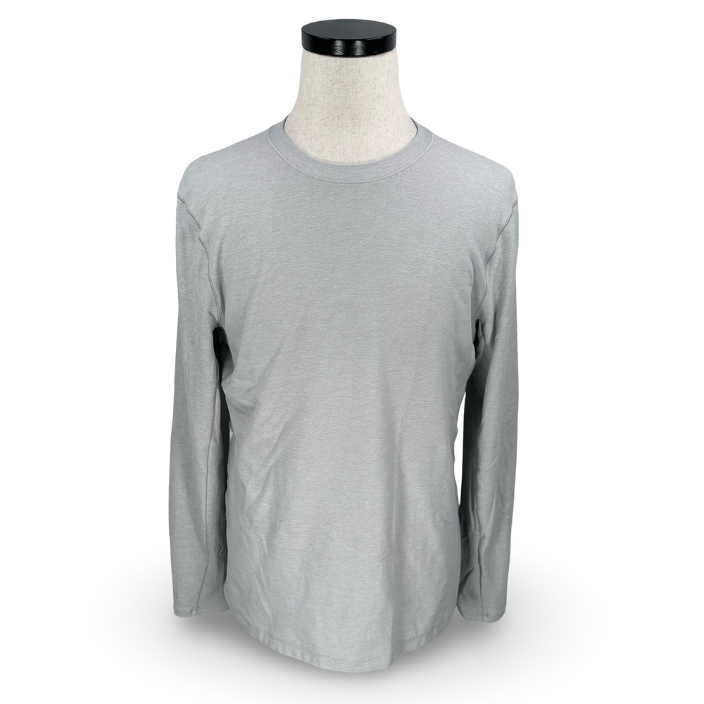 Lululemon Surge Warm Mens Long Sleeve Crew Neck Shirt Pullover Gray Size Medium